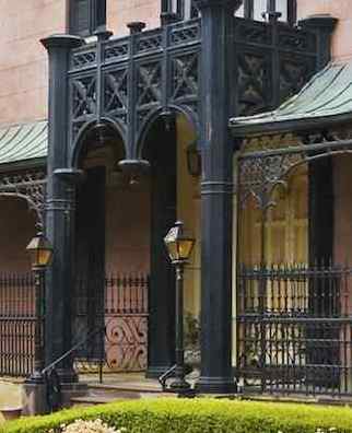 Doorway of the Green-Meldrim House, Savannah, GA.